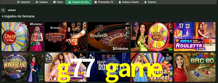 g77 game bet